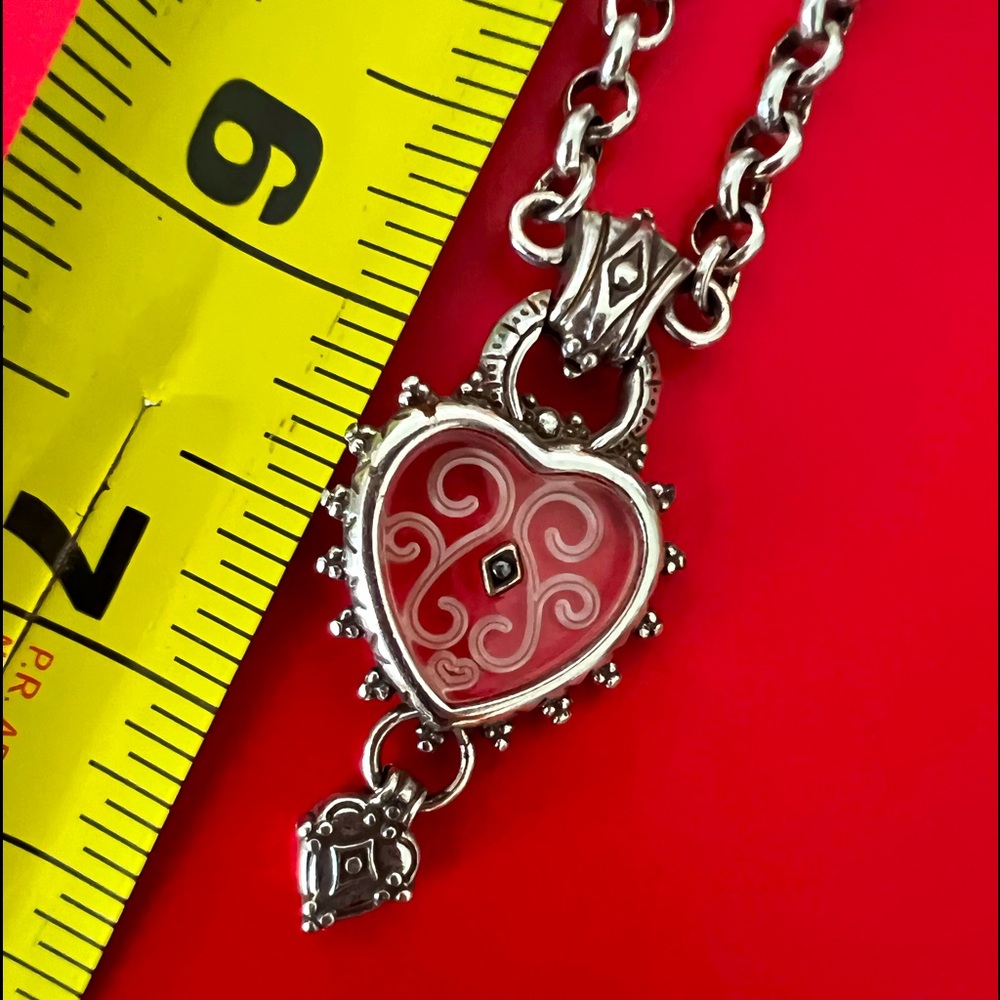 Brighton classic Drop heart necklace with crystal